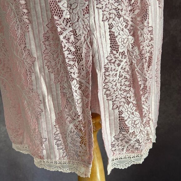 POL Pink Lace Shift 3/4 Sleeve Dress - Picture 8 of 12